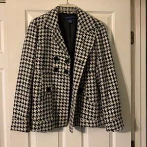 Black and white blazer/jacket